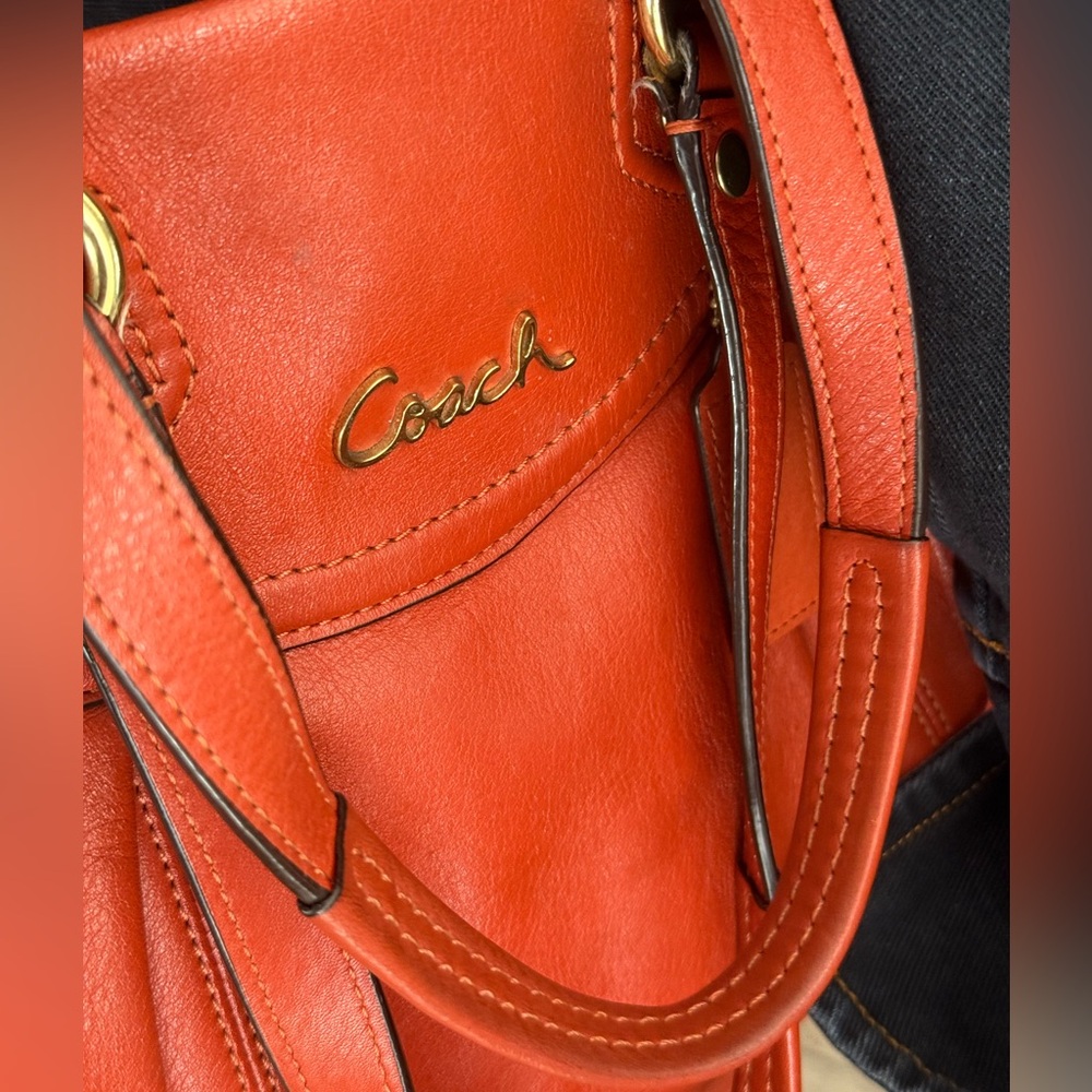 COACH‎ Leather Bag tote “Ashley”#F1261-19243 compartments crossbody satchel EUC - Picture 5 of 17